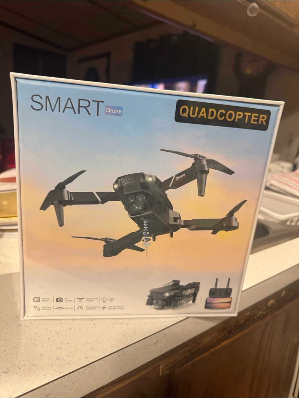 Smart Quadcopter Drone - Black